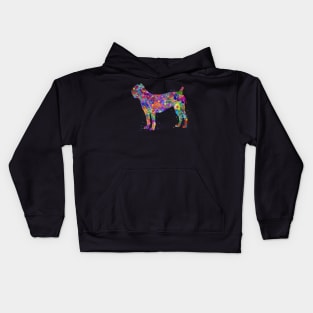 Cane corso dog watercolor Kids Hoodie